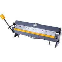 Vevor boks- og panbrems, 1220 mm/48 tommers metallbøyebrems, 16-gauge bløtt stålkapasitet, 0-135 graders justerbar, metallbøyemaskin med 16 fingre, kraftig aluminiumsfolder for presis bøying