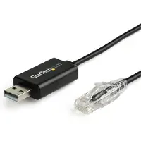 StarTech.com 6 ft. / 1.8 m Cisco USB Console Cable - USB to RJ45 - 460Kbps - serial cable - 1.8 m - black - Svart - 1m