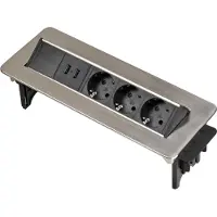 Brennenstuhl Indesk 2usb-strømuttak Med 3 Uttak
