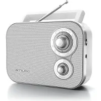 Muse M-051 RW, Bærbar, Analog, FM, MW, Hvit, Rotasjon, AC / batteri