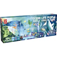 Hape Fluorescerende Havliv Puslespill 200 Stykker