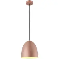 SLV hengelampe Para Cone, Ø 30 cm kobberfarget/hvit