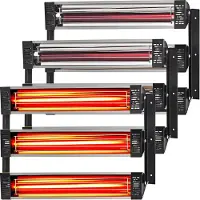 Vevor 3x Malingstørkerradiator Infrarød varmeovn Infrarød lampe 3kW