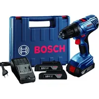 Bosch GSR 180 LI Professional trådløs boremaskin/skrue-/skrutrekker, 18 volt (blå/svart, 2x Li-Ion 2,0 Ah, koffert)