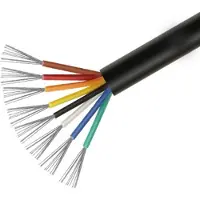 INF Svart UL2464 20AWG 8-kjerners multikabel - 1 meter for elektroniske enheter