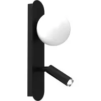 Eko-Light Vegglampe Sirio med bevegelig spot, 2 lyskilder