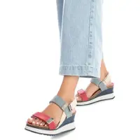 Xti for woman. 14282203-NAVY Sandals 142822 multicoloured (40), 5 to 8 cm, Velcro, Casual, Multicolor