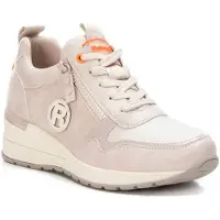 Refresh for woman. 17125802-HIELO Broken White Wedge Sneakers -Platform Height 5Cm (40), 1 to 3 cm, Zip, Casual