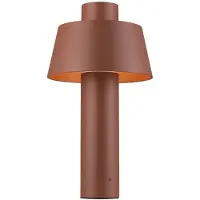 SLV sokkellampe Photoni 45, rustfarget, aluminium, høyde 45 cm