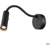 SLV Karpo Goose LED-vegglampe, dimbar, svart