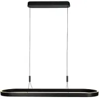Steinhauer LED-hengelampe Mykty, svart, lengde 120 cm, metall, 2 lyskilder.
