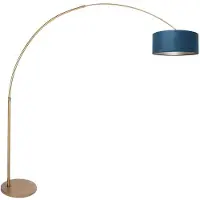 Steinhauer Bue-gulvlampe Sparkled Light bronse/blå, 240 cm, velour