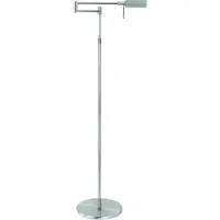 Highlight LED-gulvlampe New Bari, nikkel, høyde 139 cm, metall, dimmer