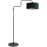Steinhauer Gulvlampe Bloeba, svart/grønn, høyde 165 cm, velour