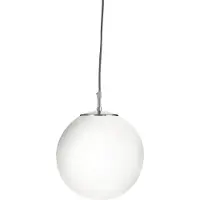 Searchlight Atom pendellampe, opalhvit, glass, Ø 30 cm, E27