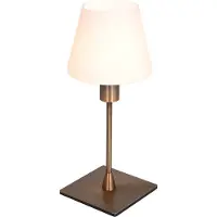 Steinhauer Bordlampe Ancilla, bronse, høyde 33 cm, metall, glass, E14
