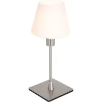 Steinhauer Bordlampe Ancilla, stål, høyde 33 cm, metall, glass, E14