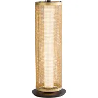Searchlight Thread LED-bordlampe, gullfarget, 3-trinns dimbar, stål