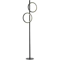 JUST LIGHT LED-gulvlampe Mini-Ritus, svart, jern, 2 ringer