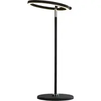 Searchlight Space LED-bordlampe, svart, metall