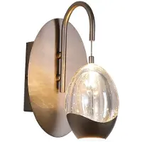 Searchlight LED-vegglampe Seeds, kremfarget, bredde 11 cm, glass/metall