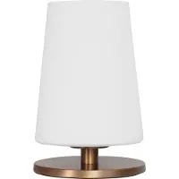 Steinhauer Bordlampe Ancilla, bronse, høyde 26 cm, metall, glass, E27