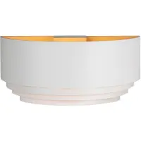 Highlight Elena vegglampe, hvit, bredde 30 cm, aluminium, E14