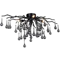 Paul Neuhaus taklampe Icicle, 4 lamper, svart