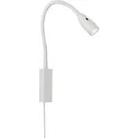 FISCHER&HONSEL GMBH LED-vegglampe Sten, hvit, høyde 61 cm, bevegelseskontroll