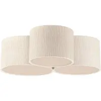 JUST LIGHT . Taklampe Green Duro, tekstil, 3 lyskilder