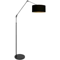 Steinhauer Gulvlampe Prestige Chic svart/svart-gull Høyde 250 cm