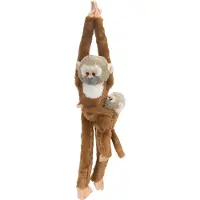 Wild republic Kosedyr - Henger Ape - 18x55 - Ekorn ape m. Ung - - OneSize - Kosedyr