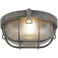 Searchlight Lampe til båt Porto rund, svart-sølv