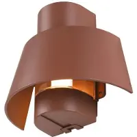 SLV vegglampe Photoni, rustfarget, aluminium, bredde 25 cm