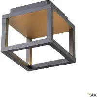 SLV Quadrulo LED utendørs taklampe indir. antracit