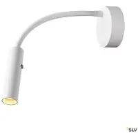 SLV Karpo Goose LED-vegglampe, dimbar, hvit