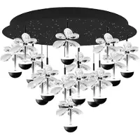 Stars of Light EGLO LED-taklampe Pianopoli svart Ø 50 cm