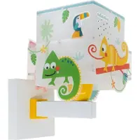 DALBER Happy Jungle vegglampe med kabel/støpsel