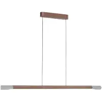 Paul Neuhaus LED-hengelampe Hoop, brun, 128 cm, dimbar