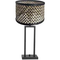 Steinhauer Bordlampe Stang 3703ZW, flettet svart/natur