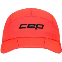 Cep Core Run Foldable Cap, løpecaps, Neon Coral
