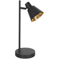 Steinhauer Bordlampe Oeroe, 1 lyskilde, svart, metall, E14