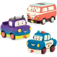B. toys Mini Dra Tilbake Biler - Politi/Rygbrød/Pickup - - OneSize - Bil