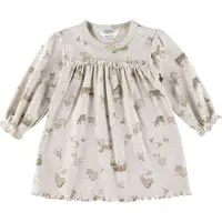 Joha Kjole - Lys Beige m. Husdyr - - 100 - Kjole