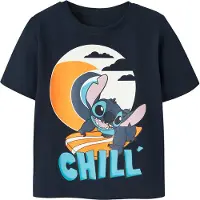 Name it T-skjorte - NmmMamba - Stitch - Navy Blazer - - 6 år (116) - T-skjorte