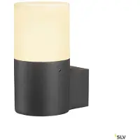 SLV Grafit utendørs vegglampe i sylinderform