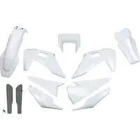 Ufo Husqvarna Te/fe 2020-2023 With Headlight Hukit623f-999w Fork Protectors & Plastsett
