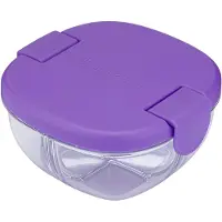 Yumbox -skål med snacks - m. 3 rom - 385 ml - Haze Purple - - OneSize - Matboks