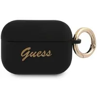 GUESS GUAPSSSK AirPods Pro-deksel svart/svart Silikon Vintage Script