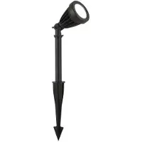 Searchlight LED spot med jordspyd Spikey, svart, metall, 25 cm, IP54